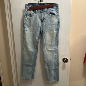 Aeropostale Blue Skinny Jeans with Distressed Details